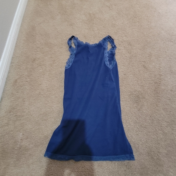 Blue lace Women's M tank top - Picture 4 of 4